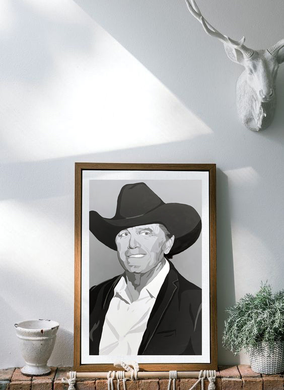 George Strait Original Painting and Prints